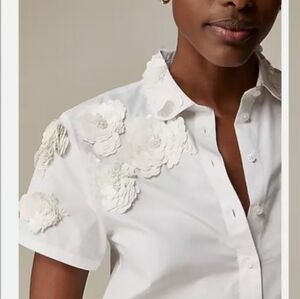 NWT J.Crew Collection elegant cropped shirt